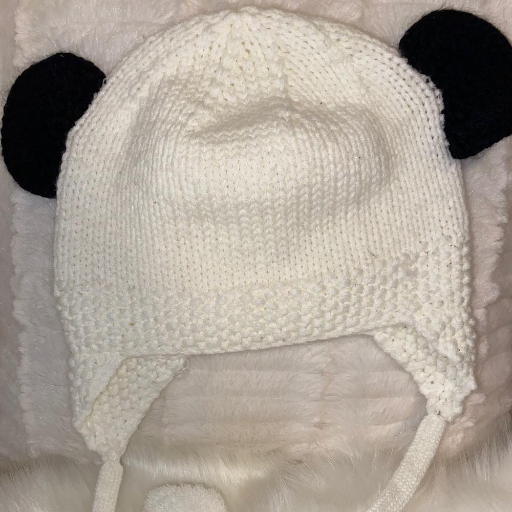 Knitted hat with ears